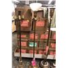 Image 2 : 4 floor lamps with brass and stone bases