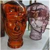Image 1 : 2 Glass display heads and one glass movie prop