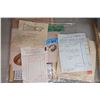 Image 2 : Old receipts and graphics from the movie