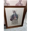 Image 2 : Anatomy posters in antique wood frames x2
