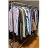 Image 1 : Rack off shirts t-shirts Tommy Hilfiger banana Republic RW approx 50 pieces including rack on wheels