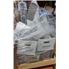 Image 2 : Mix lot small appliances, ironing board, lamps , ironing products etc. Includes rack