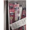 Image 8 : Rolling rack with boxes of tags, shoe cleaning supplies and misc items