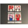 Image 1 : 4 JERSEY CARD LOT AUTHENTIC FABRICS