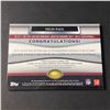 Image 2 : NILES PAUL 2011 TOPPS AUTOGRAPH/PATCH CARD #D/356