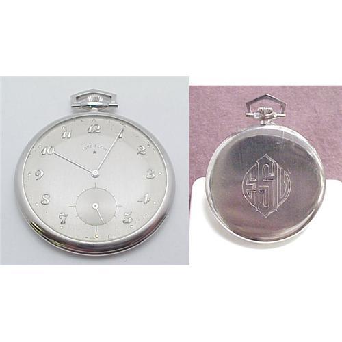 Lord Elgin pocket watch platinum 23 jew