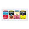 Image 1 : Steve Kaufman (1960-2010), "4 Soup Cans" Hand Signed and Numbered Limited Edition Hand Pulled silksc