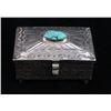 Image 1 : Navajo Stormy Mountain Turquoise Sterling Box