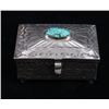 Image 2 : Navajo Stormy Mountain Turquoise Sterling Box