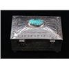 Image 4 : Navajo Stormy Mountain Turquoise Sterling Box