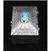 Image 5 : Navajo Stormy Mountain Turquoise Sterling Box