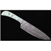 Image 2 : Navajo Wilson Dawes No. 8 Turquoise Damascus Knife