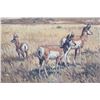 Image 3 : Ernest Berke Original Antelope Framed Oil Painting