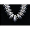 Image 2 : Navajo Graduated Sterling Silver Beaded Necklace