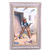 Image 1 : Thomas Helprin Gunfight Original Oil & Study