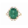 Image 1 : Natural 7.92ct Emerald 14K Ring - GIA & IAS Papers