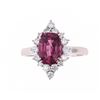 Image 1 : Purplish-Pink Spinel 2.25ct & VS1 Diamond Ring