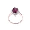 Image 2 : Purplish-Pink Spinel 2.25ct & VS1 Diamond Ring