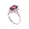 Image 3 : Purplish-Pink Spinel 2.25ct & VS1 Diamond Ring