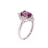 Image 5 : Purplish-Pink Spinel 2.25ct & VS1 Diamond Ring