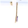 Image 3 : Classic Tanzanite & Diamond 14K Dangle Earrings