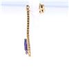 Image 7 : Classic Tanzanite & Diamond 14K Dangle Earrings
