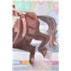 Image 8 : Bucking Bronco Signed Oil Painting on Canvas
