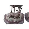 Image 8 : Bronze Cast Buck & Doe Statue Bookends