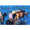 Image 8 : Jack Hines Crossing The River Western Print