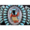 Image 2 : Zuni Sleeping Beauty Sterling Kachina Bracelet