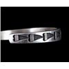 Image 6 : Navajo Temé Sterling Silver Cast Heart Bracelet