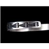 Image 7 : Navajo Temé Sterling Silver Cast Heart Bracelet