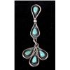Image 8 : Two Pairs of Sterling Silver/Turquoise Earrings