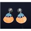 Image 2 : Zuni Spiny Oyster Micro-Inlay Necklace & Earrings