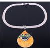 Image 8 : Zuni Spiny Oyster Micro-Inlay Necklace & Earrings
