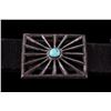 Image 8 : Navajo Turquoise & Silver Concho Belt with Buckles