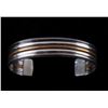 Image 1 : Navajo Sterling Silver Cuff & Gold Plated Cuff