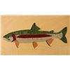 Image 2 : 2013 Hand Carved Trout Maple Wood Art by PAU