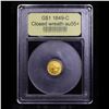 Image 4 : ***Auction Highlight*** 1849C Closed wreath TY1 Charlotte Gold Dollar $1 Graded Select au+ By USCG (