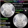 Image 1 : ***Auction Highlight*** 1885-cc GSA Hoard Morgan Dollar $1 Grades GEM Unc (fc)