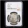 Image 2 : NGC 1881-s Morgan Dollar $1 Graded ms65 By NGC