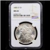 Image 2 : NGC 1885-o Morgan Dollar $1 Graded ms65 By NGC