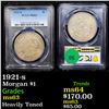 Image 1 : PCGS 1921-s Morgan Dollar $1 Graded ms63 By PCGS