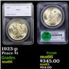 Image 1 : 1923-p Peace Dollar $1 Graded ms66 By SEGS