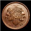 Image 2 : 1863 Shield Mint Error F-NY-630-BS-2a Civil War Token 1c Grades Choice AU/BU Slider