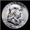 Image 2 : 1952-s Franklin Half Dollar 50c Grades Select Unc FBL