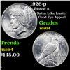Image 1 : 1926-p Peace Dollar $1 Grades Choice Unc