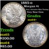 Image 1 : 1885-o Morgan Dollar $1 Grades Choice+ Unc