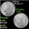 Image 1 : 1921-p Morgan Dollar $1 Grades Select AU