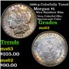 Image 1 : 1886-p Colorfully Toned Morgan Dollar $1 Grades Select Unc